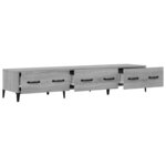 vidaXL Meuble TV Sonoma gris 150x34 5x30 cm Bois d'ingénierie