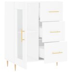 vidaXL Buffet blanc 69 5x34x90 cm bois d'ingénierie