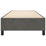 vidaXL Cadre de lit sans matelas gris foncé 100x200 cm velours