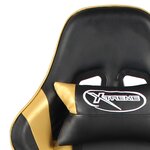 vidaXL Chaise de jeu pivotante Doré PVC