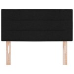 vidaXL Tête de lit Design Lignes Noire 90 cm Tissu
