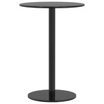 vidaXL Table de jardin ronde noir Ø50x72 cm acier