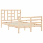 vidaXL Cadre de lit sans matelas 120x200 cm bois massif