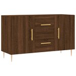 vidaXL Buffet chêne marron 100x36x60 cm bois d'ingénierie