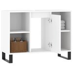 vidaXL Armoire de salle de bain blanc 80x33x60 cm bois d'ingénierie