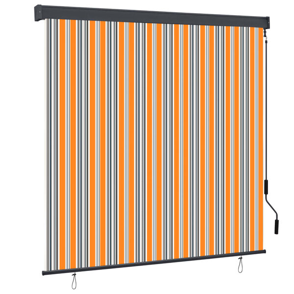 vidaXL Store roulant d'extérieur 160x250 cm Jaune et bleu