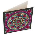 Kit carte broderie diamant 18x18cm Mandala