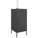 vidaXL Buffet noir 36x39x79 cm acier laminé à froid