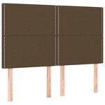 vidaXL Sommier à lattes de lit avec matelas Marron foncé 160x200 cm