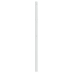 vidaXL Tête de lit métal blanc 90 cm