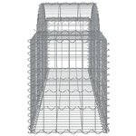 vidaXL Paniers à gabions arqués 7 Pièces 200x50x60/80 cm Fer galvanisé