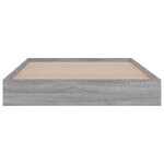 vidaXL Cadre de lit sans matelas sonoma gris 100x200 cm