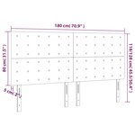vidaXL Têtes de lit 4 Pièces Gris clair 90x5x78/88 cm Velours