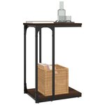 vidaXL Table d'appoint Chêne marron 40x30x60 cm Bois d'ingénierie