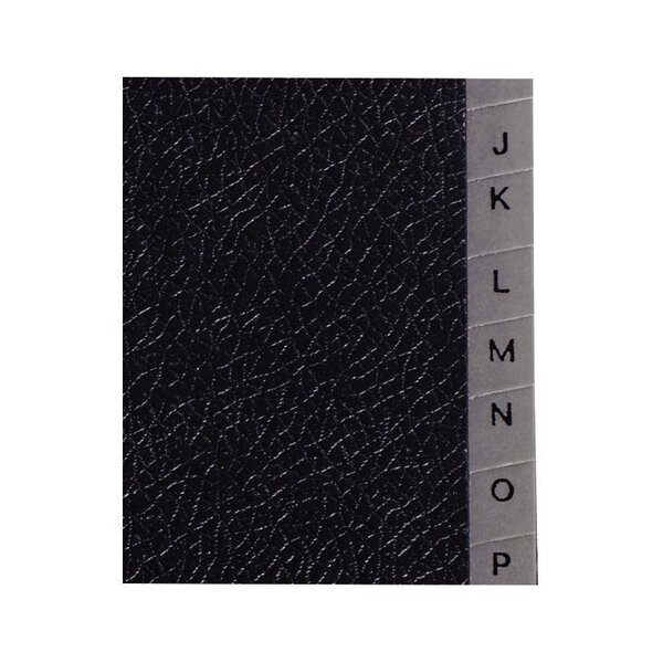 Trieur couverture noire grainée 26 compartiments alphabétiques