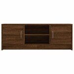 vidaXL Meuble TV chêne marron 102x30x37 5 cm bois d'ingénierie