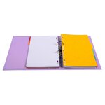 Classeur À Levier Pvc A4 Dos De 50mm. - Lilas - X 10 - Exacompta