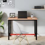 vidaXL Dessus de bureau 115x55x2 5 cm bois massif de hêtre