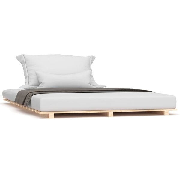 vidaXL Cadre de lit sans matelas 135x190 cm bois de pin massif
