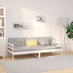 vidaXL Lit de jour Blanc 90x190 cm Bois de pin massif