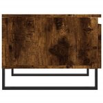 vidaXL Table basse chêne fumé 50x46x35 cm bois d'ingénierie