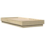 vidaXL Cadre de lit sans matelas chêne sonoma 90x200 cm