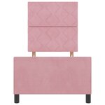 vidaXL Cadre de Lit Rose 80x200 cm Velours