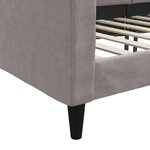 vidaXL Lit de repos taupe 100x200 cm tissu