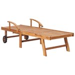 vidaXL Chaises longues lot de 2 Bois de teck solide