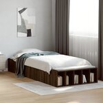 vidaXL Cadre de lit sans matelas chêne marron 100x200 cm