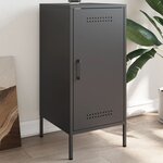 vidaXL Buffet noir 36x39x79 cm acier laminé à froid
