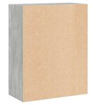 vidaXL Bibliothèque à 2 niveaux gris béton bois d'ingénierie