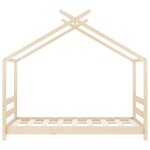 vidaXL Cadre de lit d'enfant Bois de pin massif 70x140 cm
