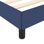 vidaXL Cadre de lit Bleu 120 x 200 cm Tissu