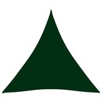 vidaXL Voile de parasol Tissu Oxford triangulaire 5x5x5 m Vert foncé