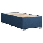 vidaXL Sommier à lattes de lit avec matelas Bleu 80x200 cm Tissu