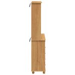 Hutch vidaXL « ASKIM » Marron doré 91x40x199 5 cm Bois massif Pin