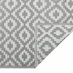 vidaXL Tapis d'extérieur gris 140x200 cm PP