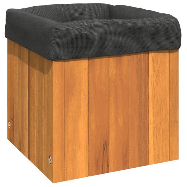 vidaXL Jardinière 25x25x25 cm bois massif d'acacia