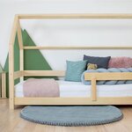 Lit cabane enfant TERY 140 x 200 rose pastel