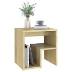 vidaXL Table de chevet chêne sonoma 40x30x40 cm bois d'ingénierie