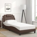 vidaXL Cadre de lit sans matelas marron 80x200 cm similicuir