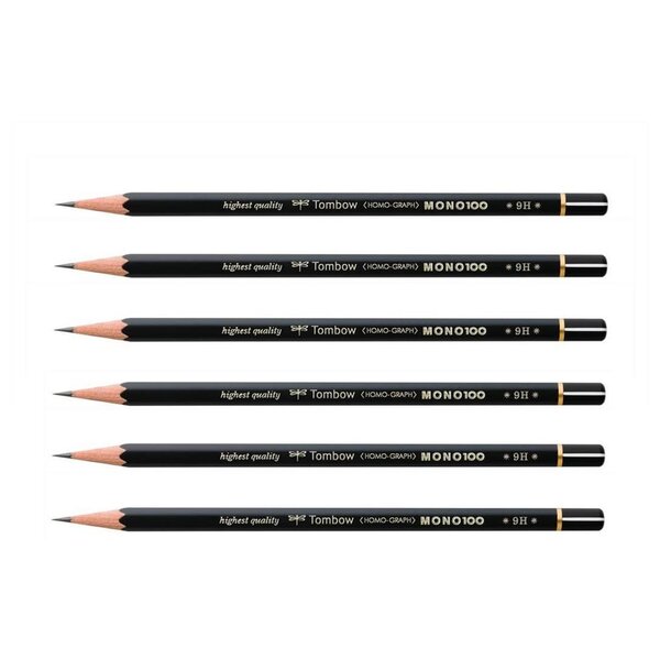 Crayon Graphite Haute Qualité MONO 100 9H TOMBOW