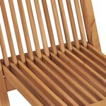 vidaXL Chaises pliables de jardin 6 Pièces Bois de teck solide