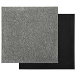 vidaXL Dalles de tapis de sol 20 Pièces 5 m² 50x50 cm Gris