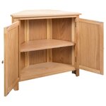 vidaXL Armoire d'angle 80 x 33 5 x 78 cm Bois de chêne massif