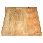 vidaXL Dessus de table 140x60x3 8 cm bord vivant bois massif manguier