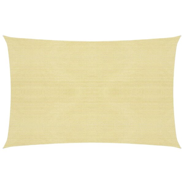 vidaXL Voile d'ombrage 160 g/m² Beige 2x2 5 m PEHD