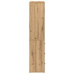 vidaXL Haut meuble en chêne 80x33x150 cm Bois d'ingénierie