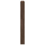 vidaXL Armoire à chaussures miroir 5niveaux Chêne marron 63x17x169 5cm